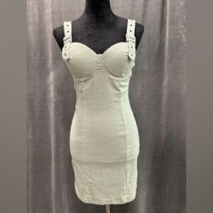 Elegant Cream Bodycon Dress
